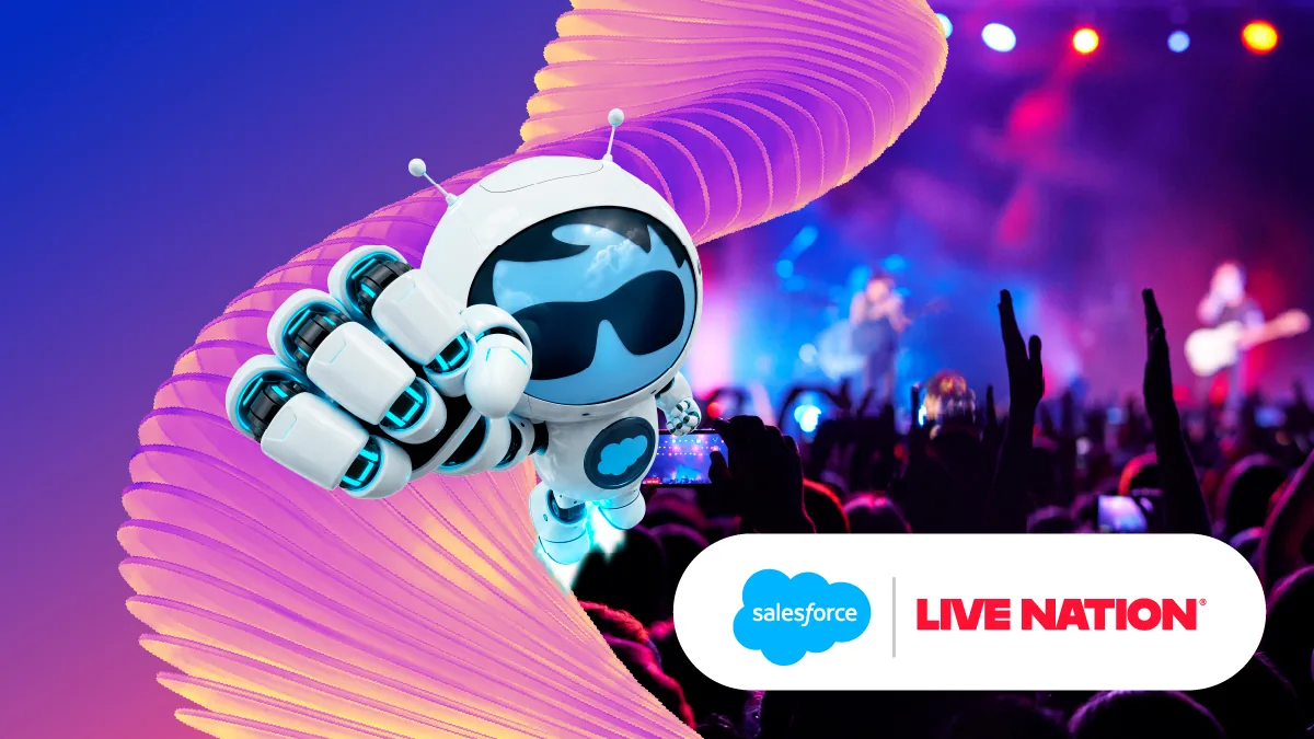 Live Nation Venue Agent: 24/7 fan support on venue sites with Service Cloud and Data Cloud